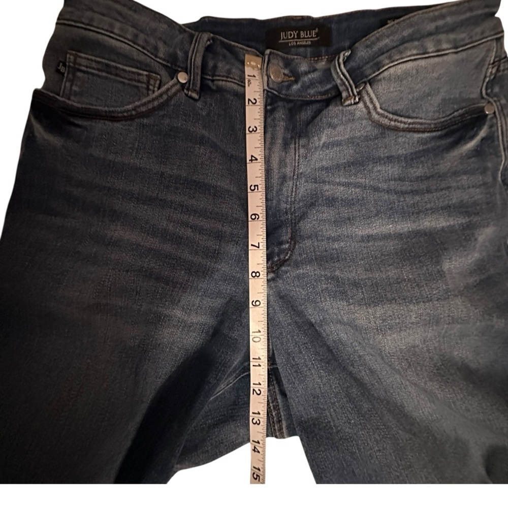Judy Blue Distressed 90's Straight Leg Jeans sie 14W - Picture 3 of 7